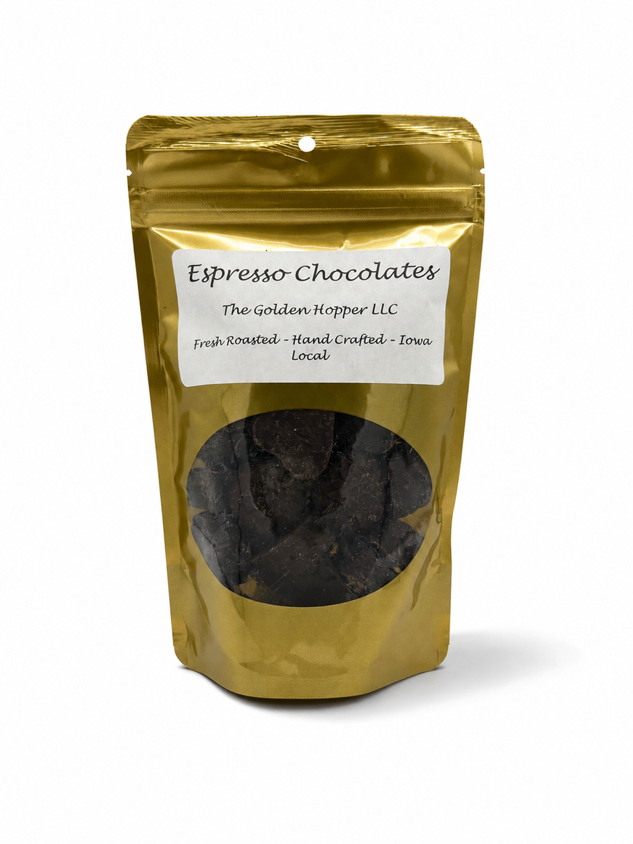 Chocolate-covered espresso beans from The Golden Hopper
