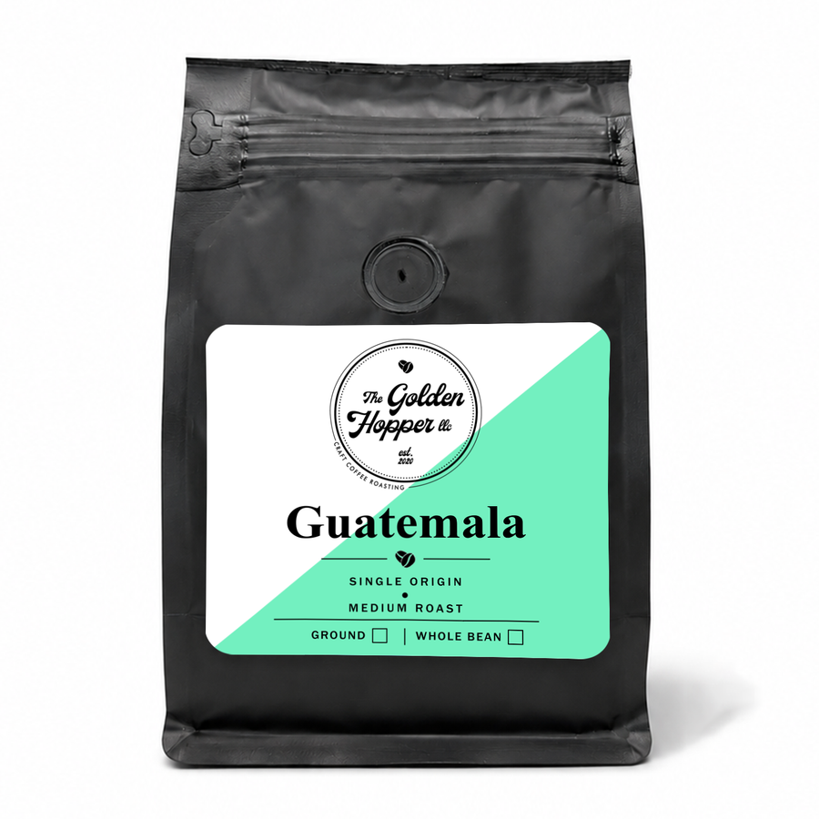 Guatemala single-origin coffee bag from The Golden Hopper